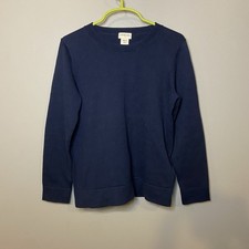 Crewcuts Navy Crewneck Sweater Boys Size Small 6-7 100 Cotton