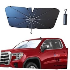 Front Windshield Sun Shade with Pull Cord, Umbrella Sun Shade for 59"x32"
