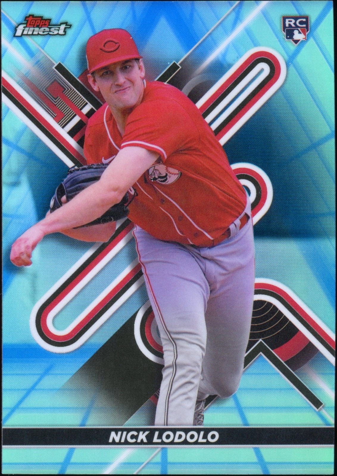 2022 Finest Nick Lodolo #60 Blue/Aqua Vapor Refractor 87/250