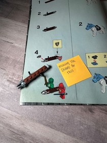 95% Complete Lego 8877 Knights Kingdom Vladeks Dark Fortress with Minifigs