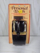 VTG Schick PERSONAL TOUCH WOMANS Safety RAZOR W/2 TWIN BLADE CARTRIDGES NOS USA