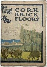 1914 ARMSTRONG KORKBRIK CORK BRICK FLOORS DAIRY BARN FARM TRADE CATALOG BOOKLET