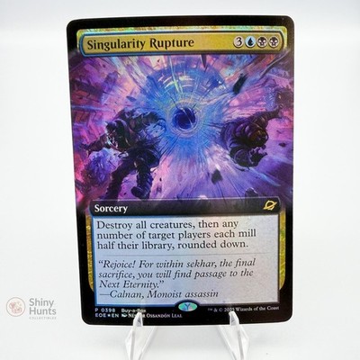 Magic: The Gathering Singularity Rupture (Extended Art) Buy-A-Box Promos Foil NM