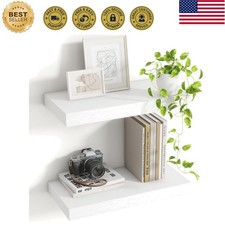 16 Inch Floating Shelves, 8 Inch Deep Floating Shelves for Wall, Hanging Shel...