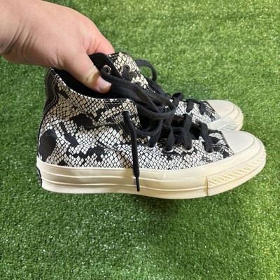 Converse Chuck 70 Hi Digital Daze Snake Print Leather Sneakers Shoes Womens 6.5