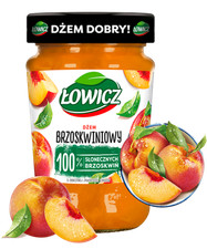 5900397734609 Łowicz Dżem brzoskwiniowy o obniżonej zawartości cukrów 450g Masp