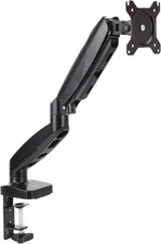 Gas spring single monitor arm adjustable desk mount stand