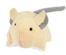 Greenbrier Kennel Club Plush Cat Mouse Toy W/rattle Bell MouseNew  tan in  Color