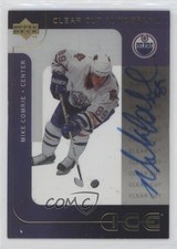 2001-02 Upper Deck Ice Clear Cut Auto Mike Comrie #MC Auto 2d8