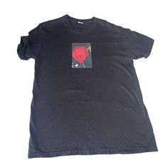 Supreme Araki Rose T Shirt Black Size L Cotton Made in USA