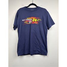 Vintage Jeff Gordon #24 DuPont NASCAR Double Sided T-Shirt Men's Medium 2008
