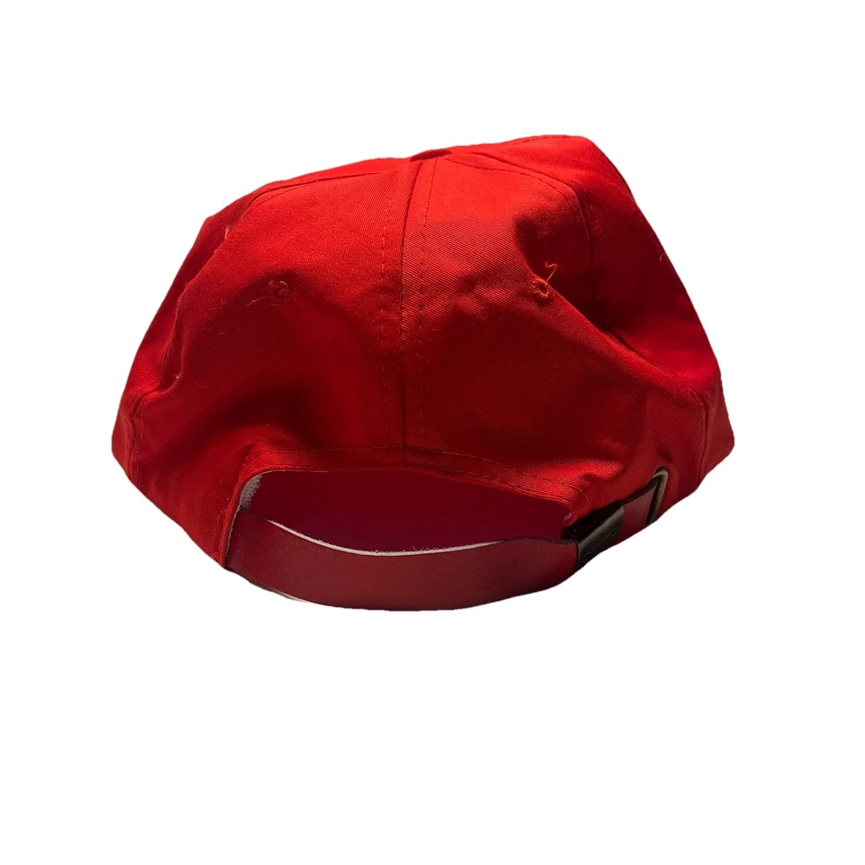 Gorra Dodge Ram roja vintage Nissin correa de cuero Foto 2 de 4