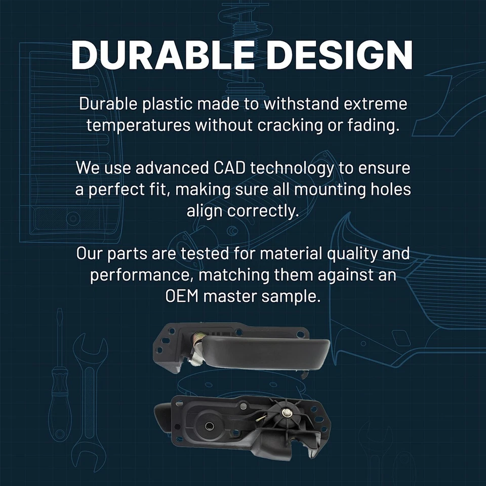 Door Handle Fits 2005-12 Toyota Avalon Front or Rear Right Beige Knob/Chrome Lvr - Изображение 3 из 4