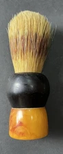 Vintage Fuller Butterscotch Swirl Bakelite Shaving Brush Made in USA Before 1962
