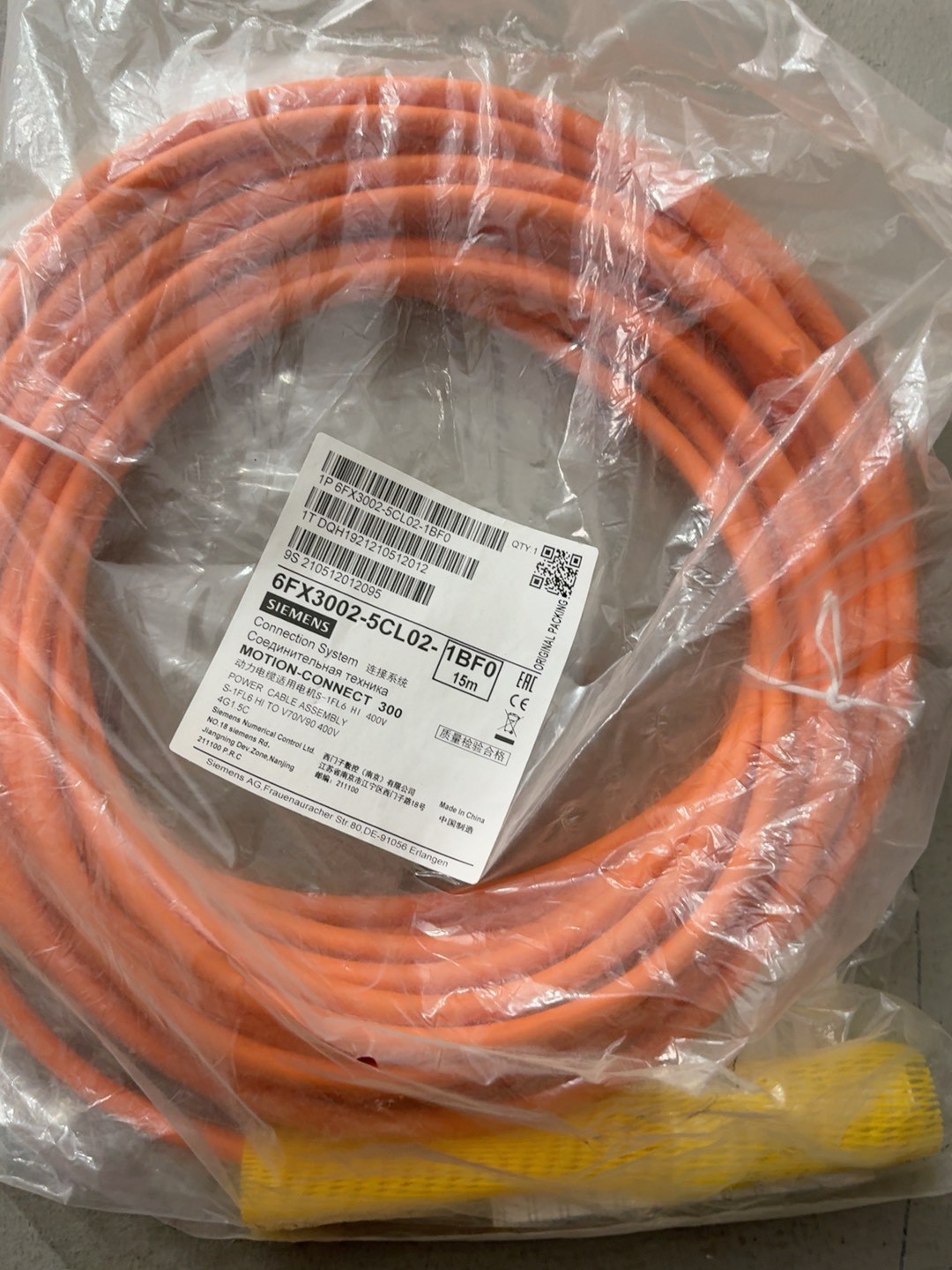 1PC NEW SIEMENS 6FX3002-5CL02-1BF0 Cable Fast Shipping