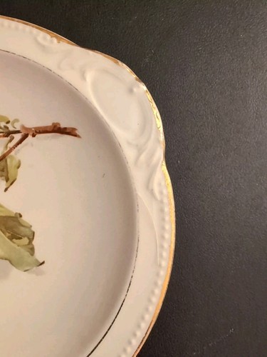 Vintage 6 3/4” Sevres FRANCE Serving Plate Cherries Gilded - Picture 7 of 11