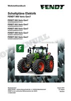 Fendt 900 930 933 936 939 942 Vario Gen7 Werkstatthandbuch SchaltpläNe Elektrik