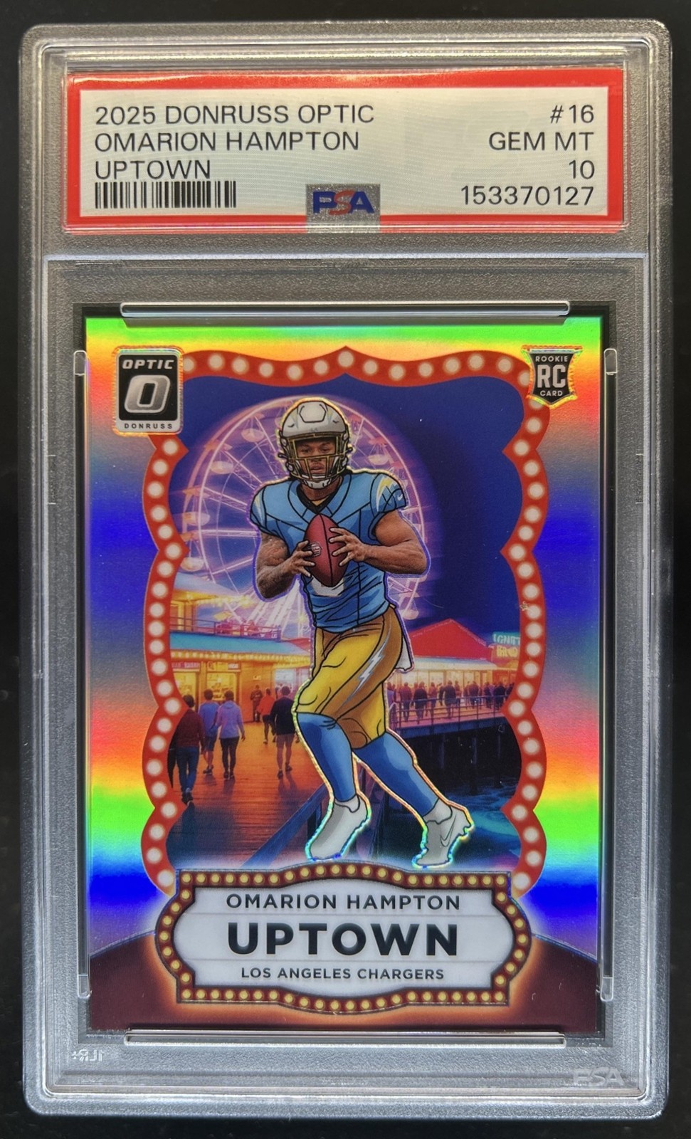 Omarion Hampton Panini Donruss Optic Uptown #16 Base