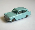 Vintage Lesney Matchbox Ford Anglia Light Blue Toy Car England No 7 Diecast 1961