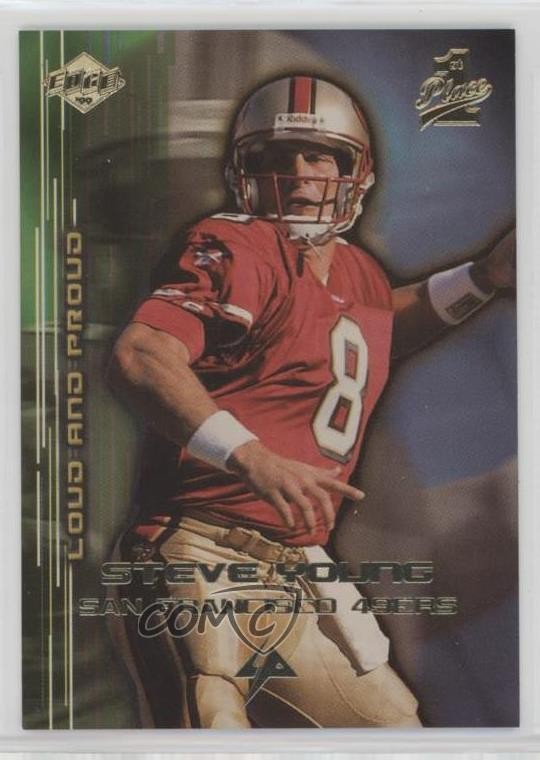 1999 Collector's Edge 1st Place Loud and Proud Steve Young #LP14 HOF qp4