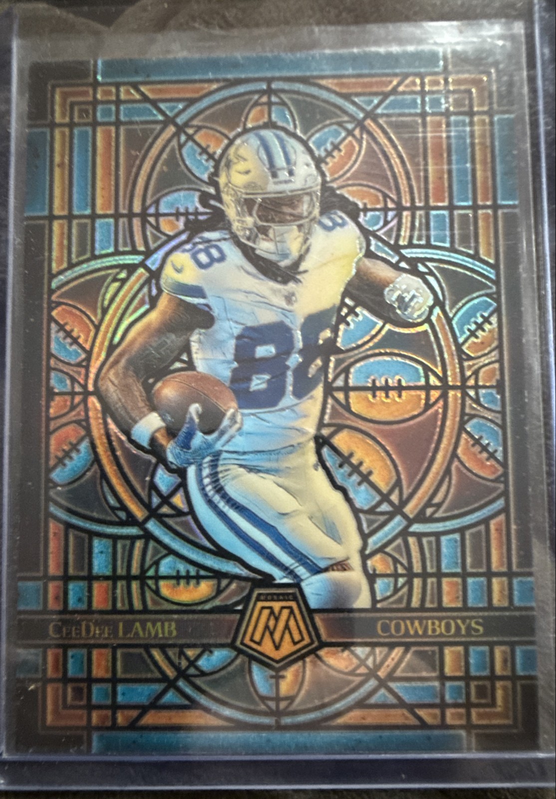 2025 Panini Mosaic Stained Glass Case Hit Ceedee Lamb Standard Size Cowboys