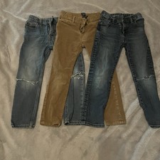 Kids Gap Jeans, Boys Size 6, Lot of 3 Pairs, Medium Wash Distressed  Corduroy