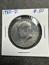 1980 D Kennedy Half Dollar. Non Magnetic. Choice GEM BU