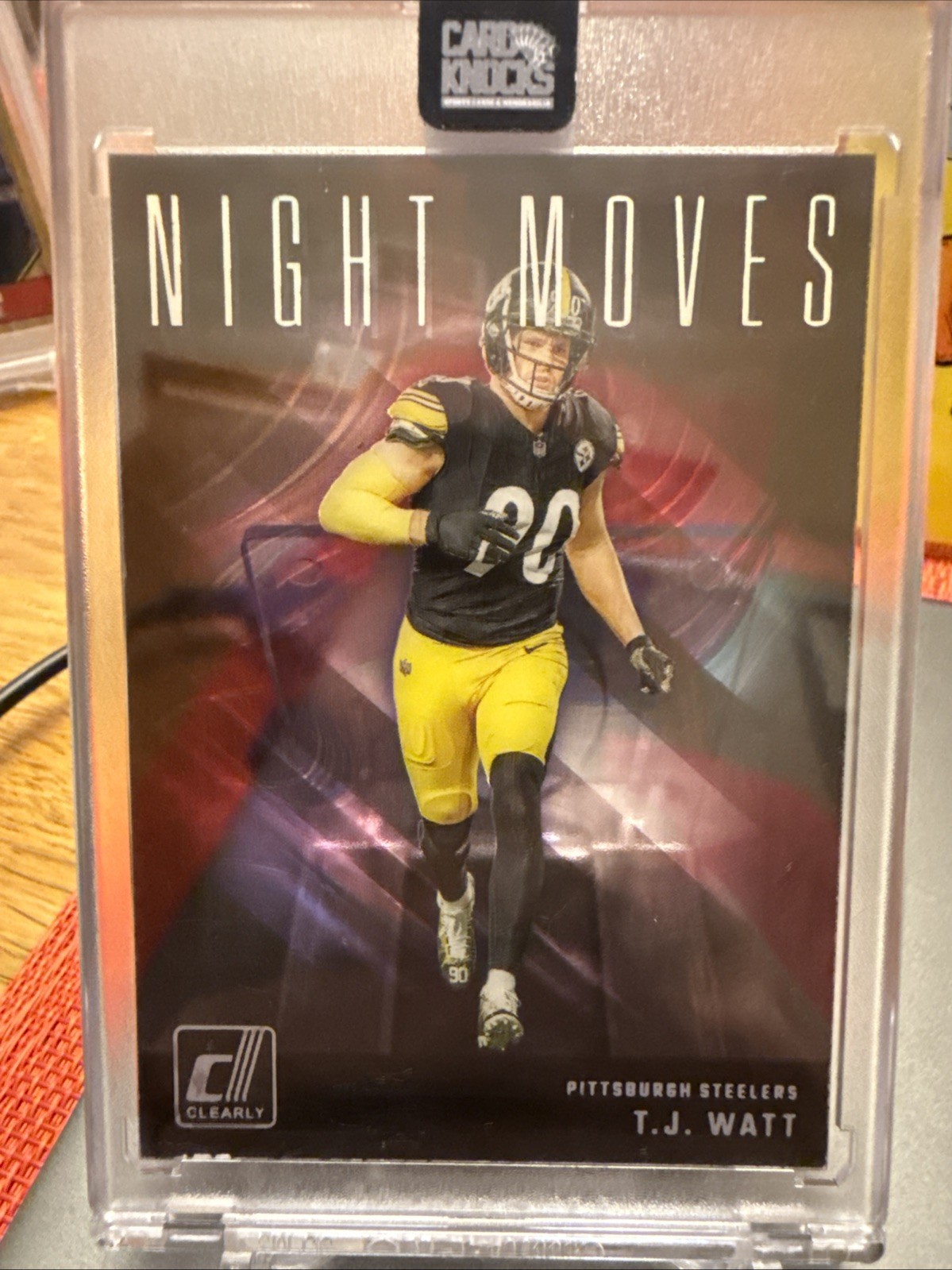 Tj Watt 2024 PANINI DONRUSS CLEARLY "NIGHT MOVES" STEELERS CASE HIT! ACETATE!