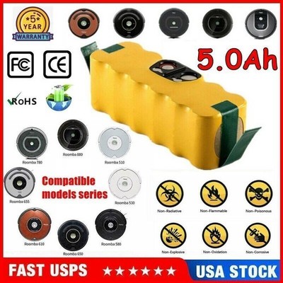 5000mAh For iRobot Roomba 500 700 600 800 650 595 780 620 660 Series Ni-MH