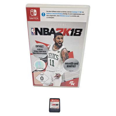 NBA 2K18 Nintendo Switch Basketball Kyrie Irving OVP Modul