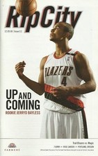 RipCity Trail Blazers Game Program Jerryd Bayless Cover On 12x8in Metal Sign