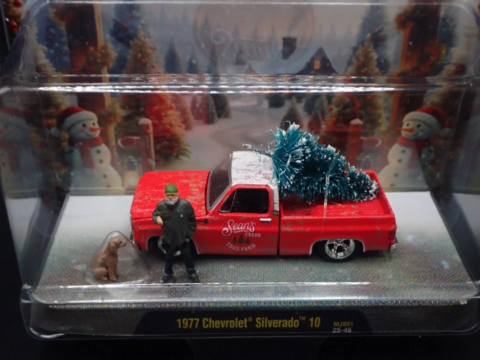 Chevrolet Silverado 10 Sean's Fresh Tree Farm 1977 M2 Machines MJS01 25-46 2025 Foto 2 de 4