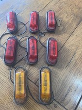 Vintage Lot Of 8 Do-ray 486 Sae 61 Clearance Marker Lights Reflector Housing Vintage Lot Of 8 Do-ray 486 Sae 61 Clearance Marker Lights Reflector Housing