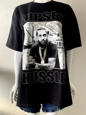 Nipsey Hustle Graphic T-Shirt X-Large Black