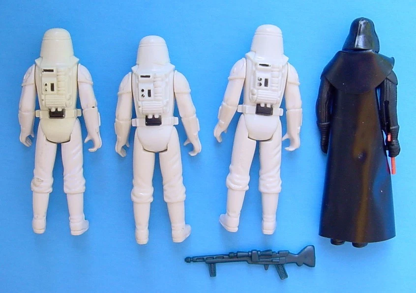 1980 KENNER STAR WARS ESB DARTH VADER ESTOJO DE COLECIONADOR com 4 FIGURAS E ARMAS! - Imagem 3 de 4