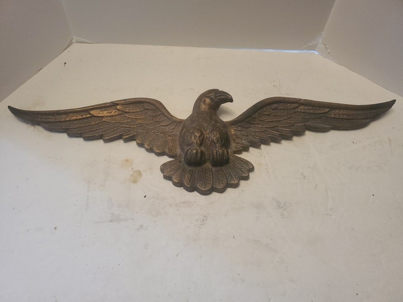 Vintage Heavy Cast metal eagle wall decoration  