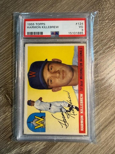 Harmon Killebrew #124 1955 Topps card