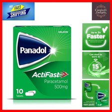 Pack of 10 ActiFast Paracetamol Tablets - Effective Pain Relief in 15 Minutes