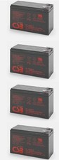 Lot of 4 CSB HR1234WF2 12V 34W SLA High Rate Battery with 1/4" F2 Terminals