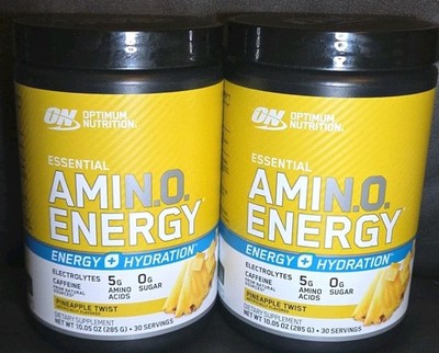Optimum Nutrition Essential Amino Energy Pineapple Twist 2pk 30 Servs Each 01/27