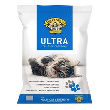 18 lb Unscented Clumping Cat Litter - Non-Tracking  Hypoallergenic