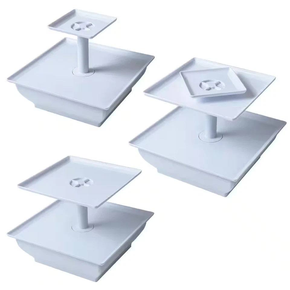 3-Tier Collapsible Dessert Stand with Self Storing Base - Image 3 of 4