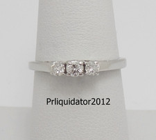 1/4CT Natural Round Diamond Anniversary Engagement Wedding Ring 14K White Gold