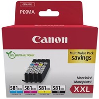 Canon CLI-581XXL Multipack Bk/C/M/Y Original Tinten (1998C007) 4X 11,7Ml