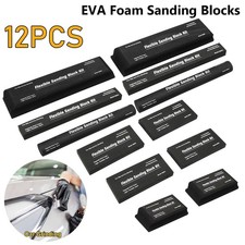 12x Sanding Block Kit Flexible EVA Wet Dry Sa...