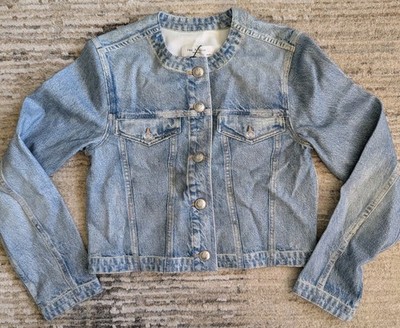 Rag & Bone Miramar Denim Jacket Womens XS Light Wash Ponte Cora
