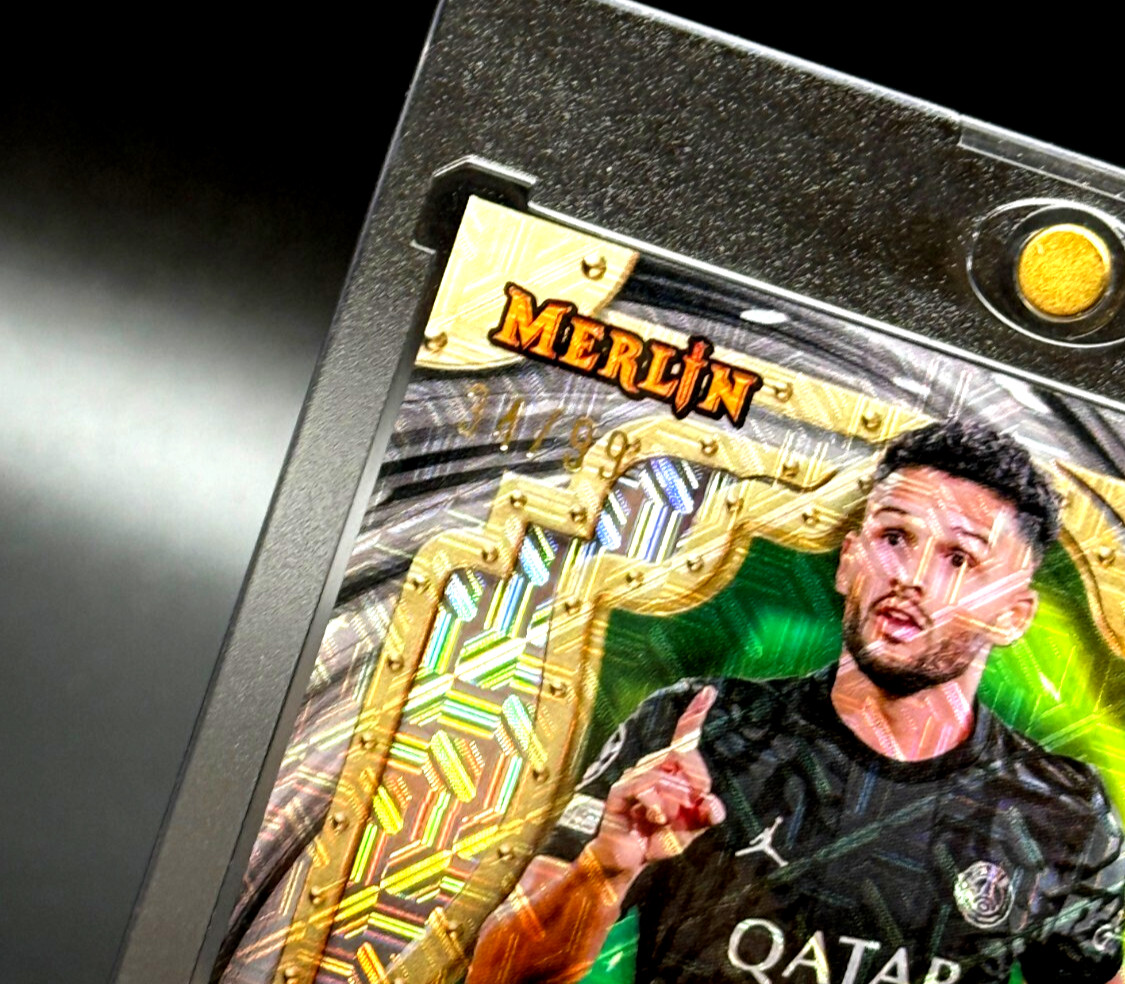 Goncalo Ramos 2023-24 Topps Merlin UCC #SA-GR Sorcerers Green Mojo AUTO /99 view 4