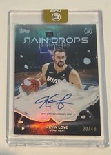Kevin Love 2025-26 Topps Three Basketball 20/49 Auto Rain Drops #RS-KL