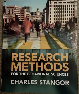 Cengage Research Methods for the Behavioral Sciences 5th Ed PB Stangor
