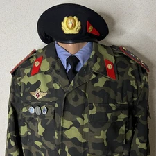 1993 Russia Black October Incident Police OMON MVD Camouflage Military Uniform.